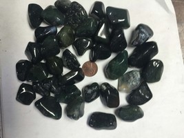 1lb Moss Agate Stones - £11.80 GBP