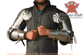 Gothic Arms Armor for Reenactment &amp; LARP Armor medieval combat Armor kni... - $374.99+