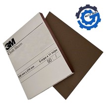 New 3M Pack of 50 Fine 9&quot; x 11&quot; Emery Cloth Sand Paper Sheet 011K 02431 - $63.54