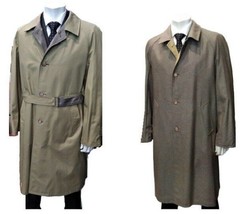 Raincoat Man Double Face Size 52 Ita Vtg Tweed New Classic handcrafted New - £131.27 GBP+