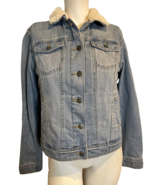 Universal Thread Fleece Lined Light Wash  Denim Jacket Size S - $356.16 MXN