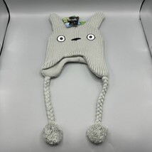 Studio Ghibli My Neighbor Totoro Gray Rib Knit Tassel Beanie NEW - $39.60