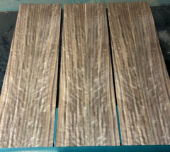 3 Pieces Stunning Quilted Walnut Raw Veneer 30&quot; x 9&quot; - $44.50