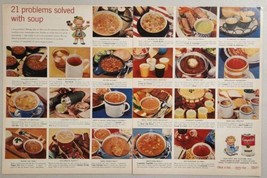 1957 Print Ad Campbell&#39;s Soups 21 Different Meal Ideas Campbell&#39;s Kid Character - £13.65 GBP