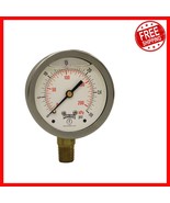 High Accuracy 2-1/2&quot; Stainless Steel Pressure Gauge, Brass Internals,  R... - $896.32 MXN