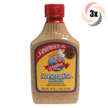3x Bottles Woeber&#39;s Fresh Horseradish Mustard Sauce | Sandwich Pal | 16oz - $22.46