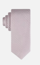 Calvin Klein Mens Regular fit Tie Necktie One Size Light Pink Geometric - $175.79 MXN