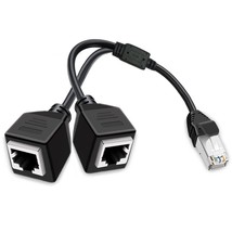 Ethernet Splitter 1 To 2 Port Network Adapter, Suitable For Super Category 5/5E/ - £12.48 GBP