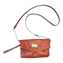 Nine West Red Faux Leather Crossbody Wristlet – Convertible Bag with Cha... - $18.00