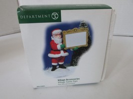 DEPT 56 53051  VILLAGE ACCESSORY VILLAGE SANTA SIGN   L137 - $168.34 MXN