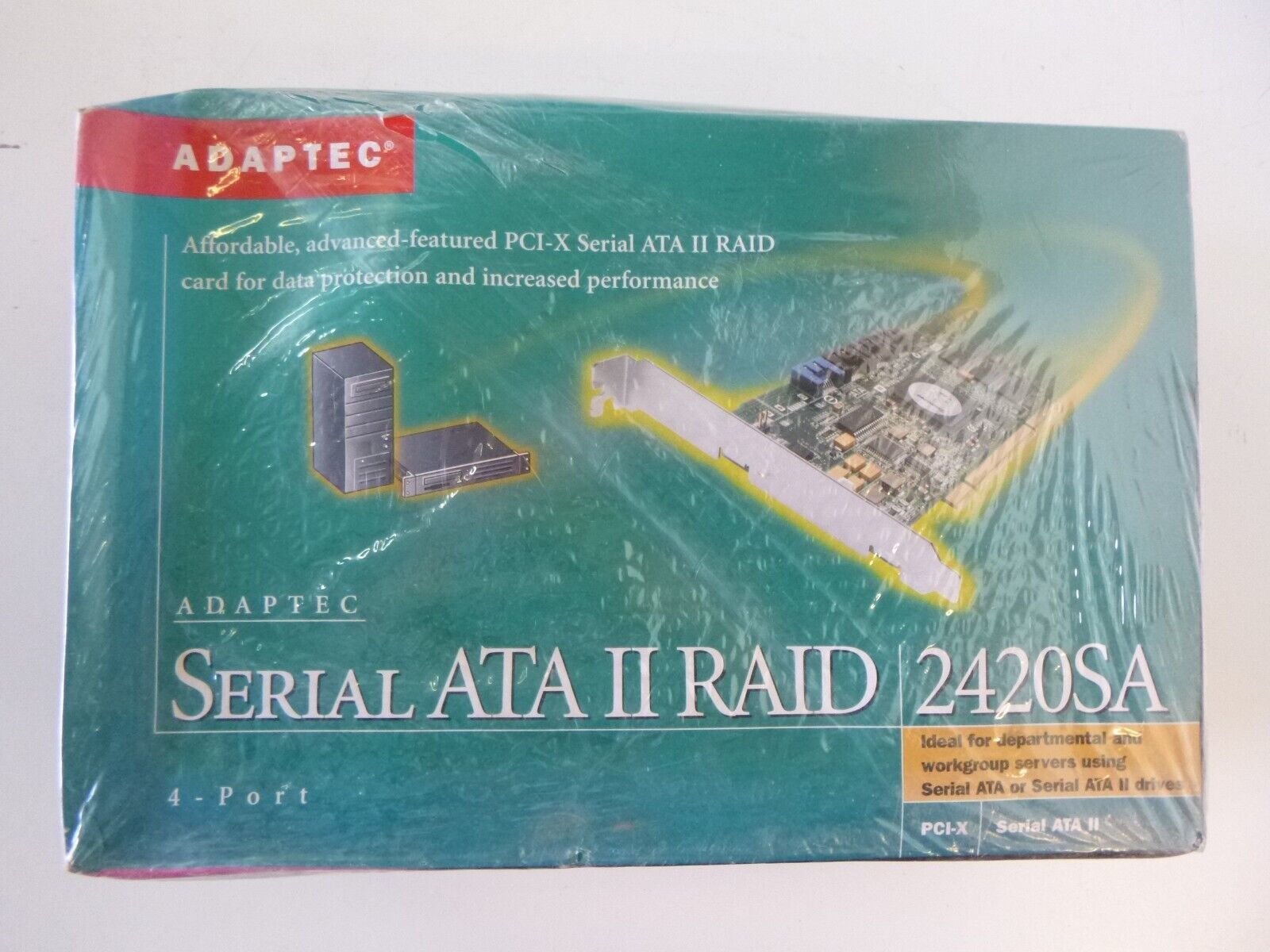 New Adaptec 2420SA Serial ATA II RAID Controller p/n 2169300R - $26.14