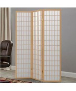 3-Panel Room Divider Natural Wood - $132.99