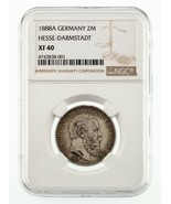 1888-A Germany Hesse-Darmstadt 2 Mark Silver Coin Graded By NGC As XF40-... - $4,101.01 CAD