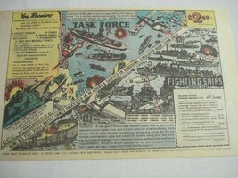 1981 Color Ad Task Force Battle Set World War II Fighting Ships, Helen o... - $7.99