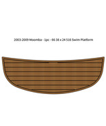 2003-2009 Moomba 1pc 66 3/8 x 24 5/16 Inch Swim Platform Boat EVA Teak F... - $384.32 CAD