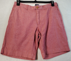 J.CREW Chino Shorts Womens Size 32W Pink 100% Cotton Slash Pockets Flat Front - £11.03 GBP