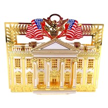 The White House Danbury Mint American Spirit Collection 23k Gold Plated Ornament - £56.18 GBP