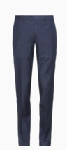 CC Collection Corneliani Navy Blue Plaids Men&#39;s Dress Wool  Pants Sz US 40 EU 56 - £114.26 GBP
