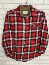 Legendary Whitetails Flannel Shirt Mens Size M/D Red Button Up Long Slee... - $17.82