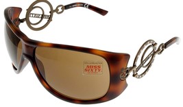 Miss Sixty Sunglasses Women Brown Havana 100% UV Rectangular MX3055 53E - £57.92 GBP
