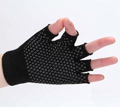3-Pack Non Slip Yoga Fingerless Gloves for Women, Pair with toeless Socks Anti-S - £8.82 GBP