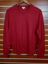 NEW Men&#39;s GAP Cashmere Blend Crew Neck Sweater Red Medium - £23.22 GBP