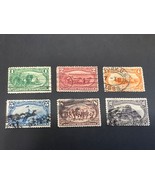 (6) 1898 U.S. Stamps #285-290 Trans-Mississippi Exposition Issues Used H... - £35.83 GBP