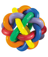 Hard Rubber Dog Toy Knobbly Colorful Wobbly Large 4 Inch Tough Toys for ... - £12.29 GBP