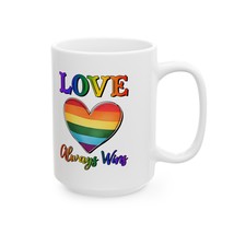 love always wins gift coffee  Mug, (11oz, 15oz) - £14.24 GBP+