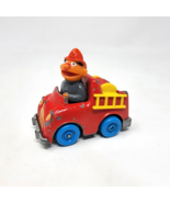 Sesame Street Playskool Vintage 1981 Ernie Fire Truck Die Cast Muppets Inc. - £8.46 GBP