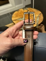 Original Penguin Genuine Leather Brown Men&#39;s Belt - $547.32 MXN