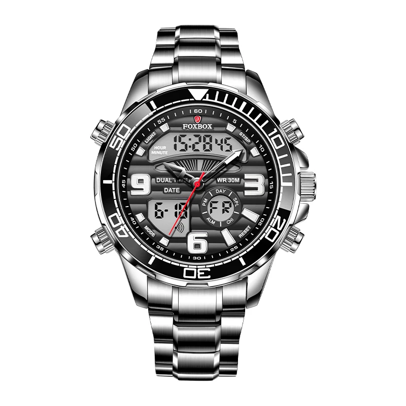 Brand Digital Mens Watches Top Luxury Sport Quartz Wristwatch For Men Al... - £41.07 GBP