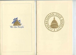 Congressman Steve Bartlett Banquet Programs George W Bush 1985 Pete DuPo... - £24.92 GBP