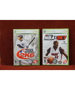 2 Lot XBOX Live 360 Games   Major League Baseball 2K6 &amp; NBA 2K7 - £10.10 GBP