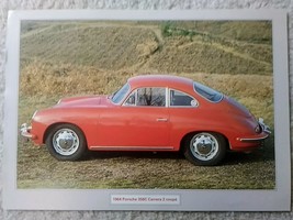 1964 Porsche 356-C Carrera 2 Coupe Picture Poster Print - $5.84