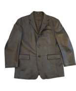 Stafford Executive Brown Genuine Leather Men&#39;s Jacket Size LARGE - Excel... - $1,120.23 MXN