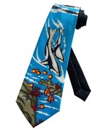 Mens Killer Whales Under the Ocean Aquatic Life Necktie - Black - Neck Tie - €13,71 EUR
