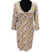 Boden Ditsy Floral Weekend Dress Grey Casual Shift Boho Size 6 - £19.65 GBP