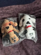 Lot of Pound Puppy White &amp; Brown Plush Black Spotted Puppy Dog Stuffed Animal – - £8.88 GBP