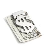 Silver Plated Hinged Money Clip with $ Symbol. - $25.95