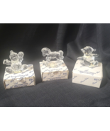 Princess House Crystal Animal Rockers Lot 3 Penguin Rocking Horse Clown ... - $615.98 MXN