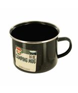  Enamel Camping Mug-Black/Silver. 16 oz - $10.99