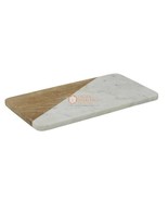 8&quot;x12&quot; Marble and Wood Cutting Board and Serving Platter For Kitchen Gif... - £121.62 GBP