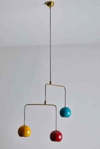 1950 Mid Century Urchin Brass Sputnik Chandelier Mobile Stilnovo Kalmar Italian - £158.19 GBP