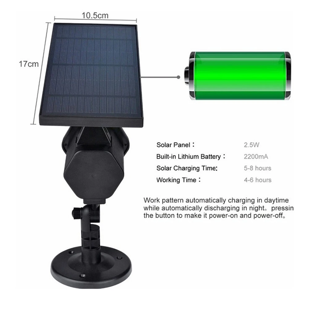 Solar Powered LED Full Sky  Laser Projector Red &amp; Green Christmas Stage Spotligh - £150.02 GBP