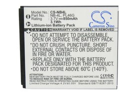 Cameron Sino 3.7V 850mAh Li-ion Replacement Battery For Canon Camera - £25.13 GBP