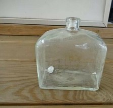 RARE 1940&#39;s Vintage Water Glass Bottle With Stopper Dundalk Post Office - £40.17 GBP