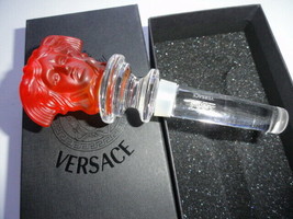 Versace Medusa Amber Crystal Bottle Stopper - $74.50