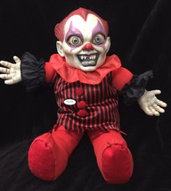 Horror Toy Talking Creepy Killer Clown Doll Scary Haunted House Prop Decoration - £33.59 GBP