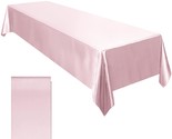 Satin Party Tablecloth Table Cover 58 X 102 Inches Wedding Rectangle Bri... - £15.21 GBP